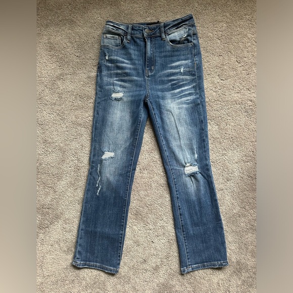 NWT Risen Distressed Straight Leg Jean - Women’s Size 26/3 - Picture 7 of 13